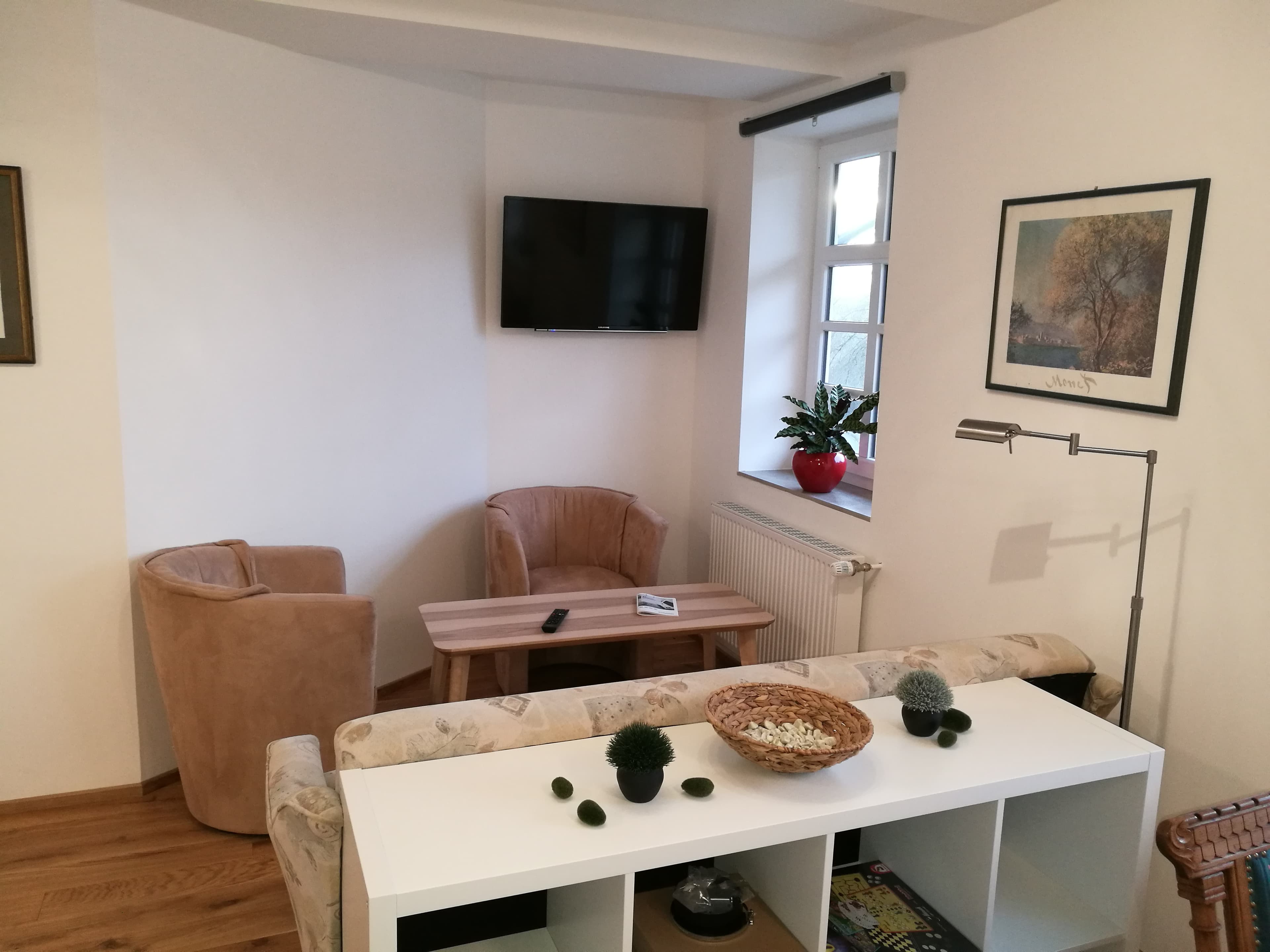 Sitzecke mit ausziehbarem Schlafsofa