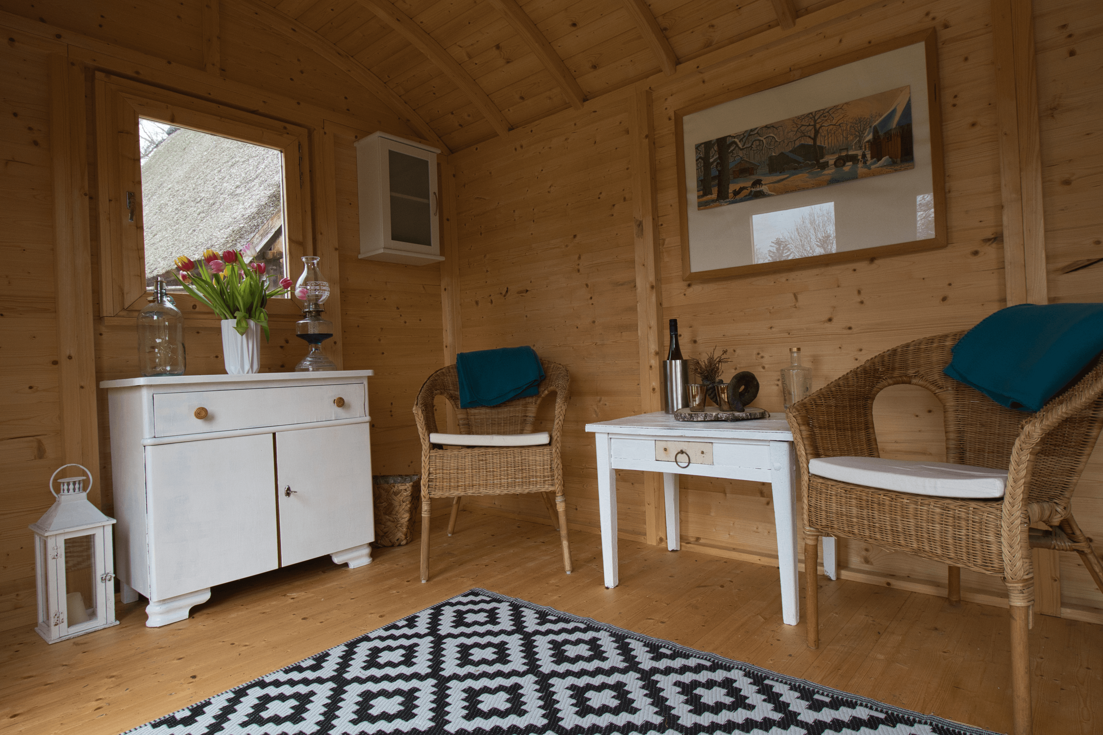 Schäferwagen auf dem Heidschnuckenhof Niederohen in der Lüneburger Heide für eine besondere Übernachtung