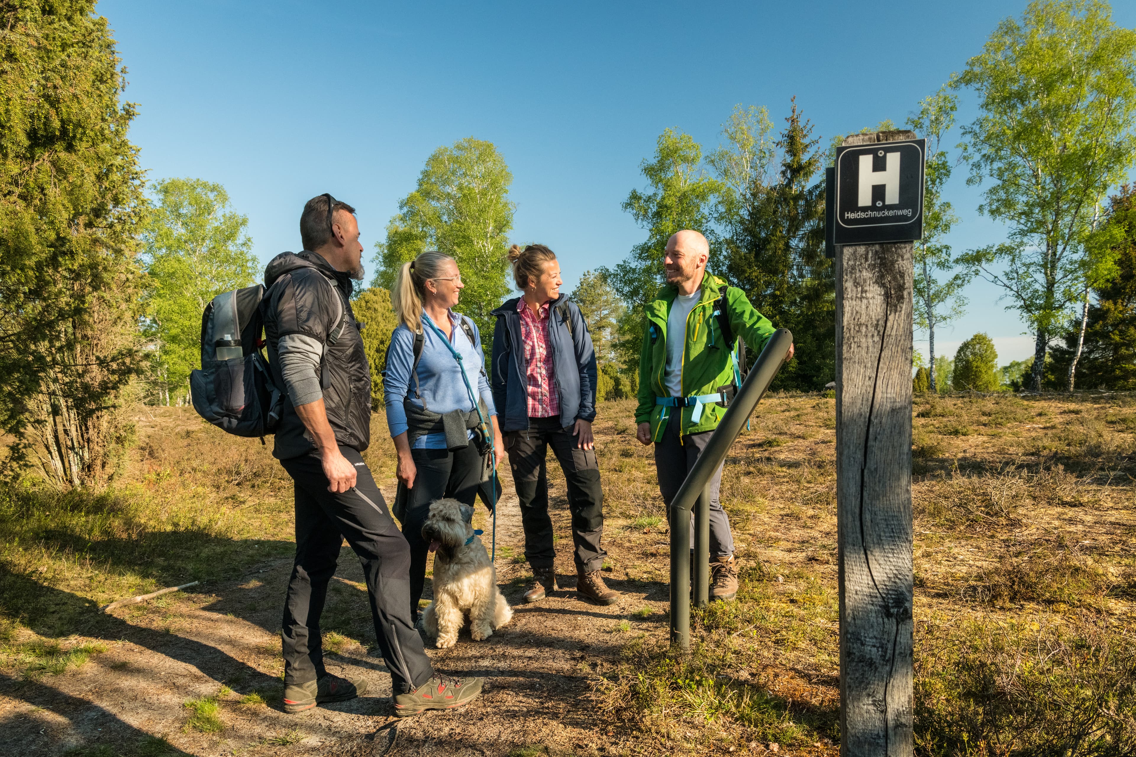 Wandern mit Hund Oberoher Heide