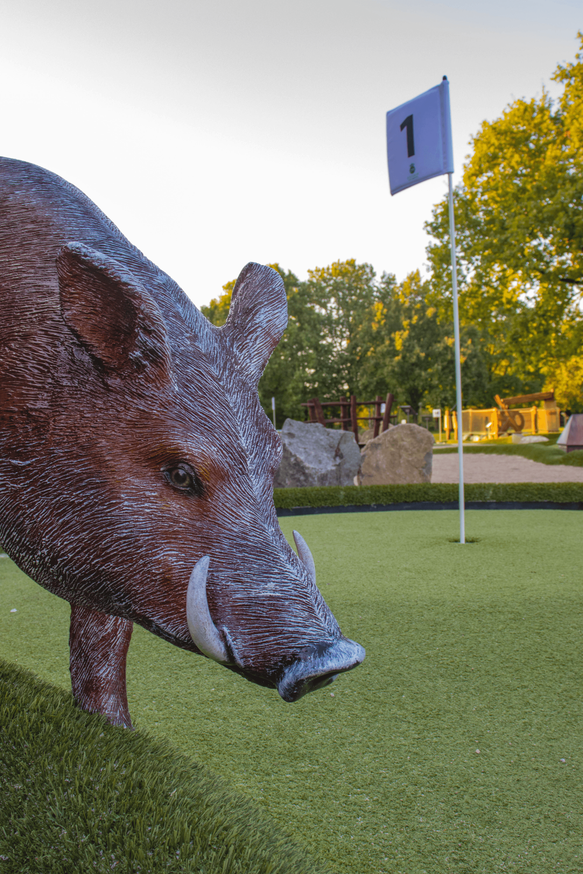 tolle Minigolf Anlage für einen Ausflug mit der Familie