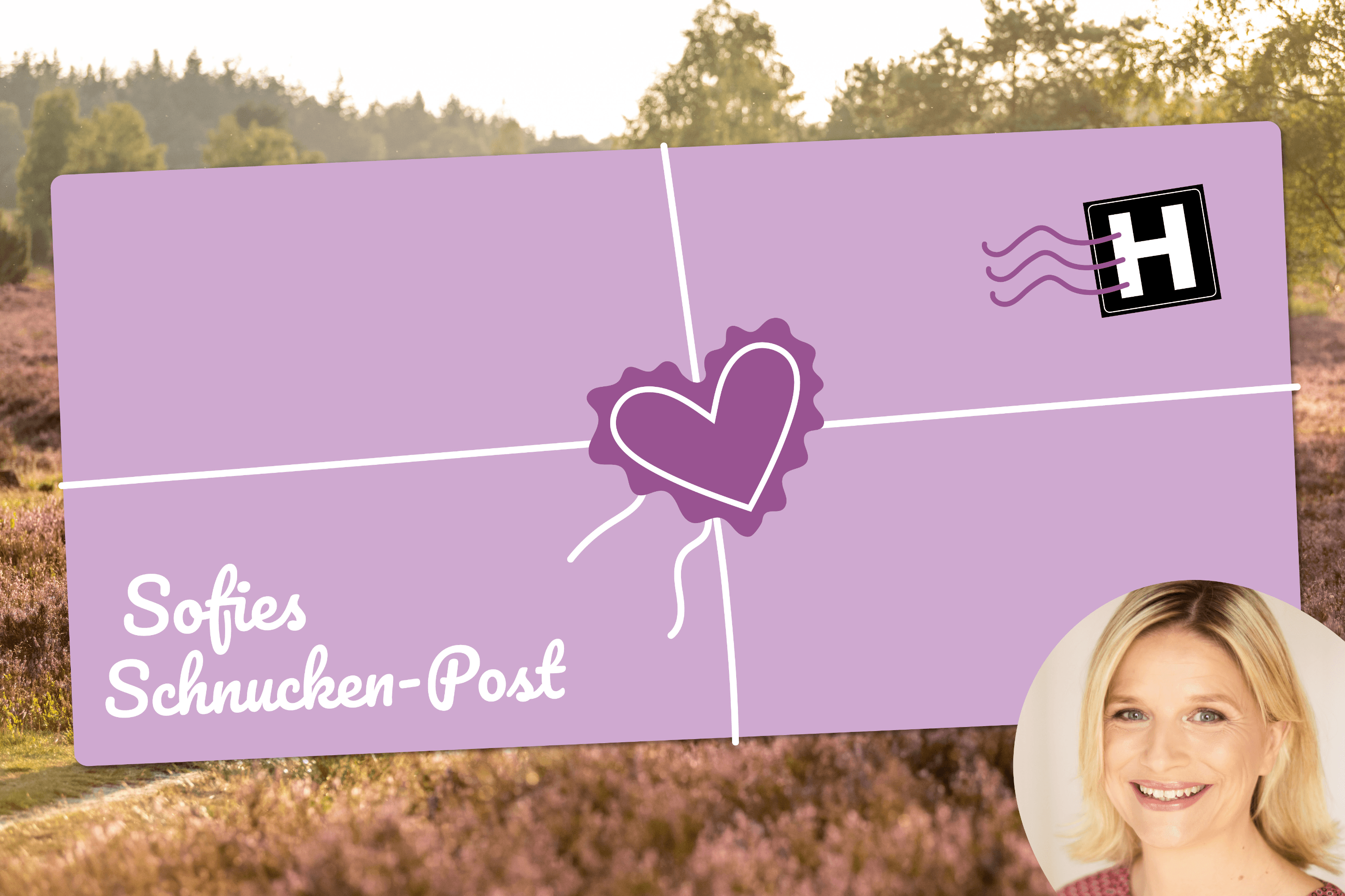 Titel der wöchentlichen Blogs vom Heidschnuckenweg Sofies Schnucken-Post