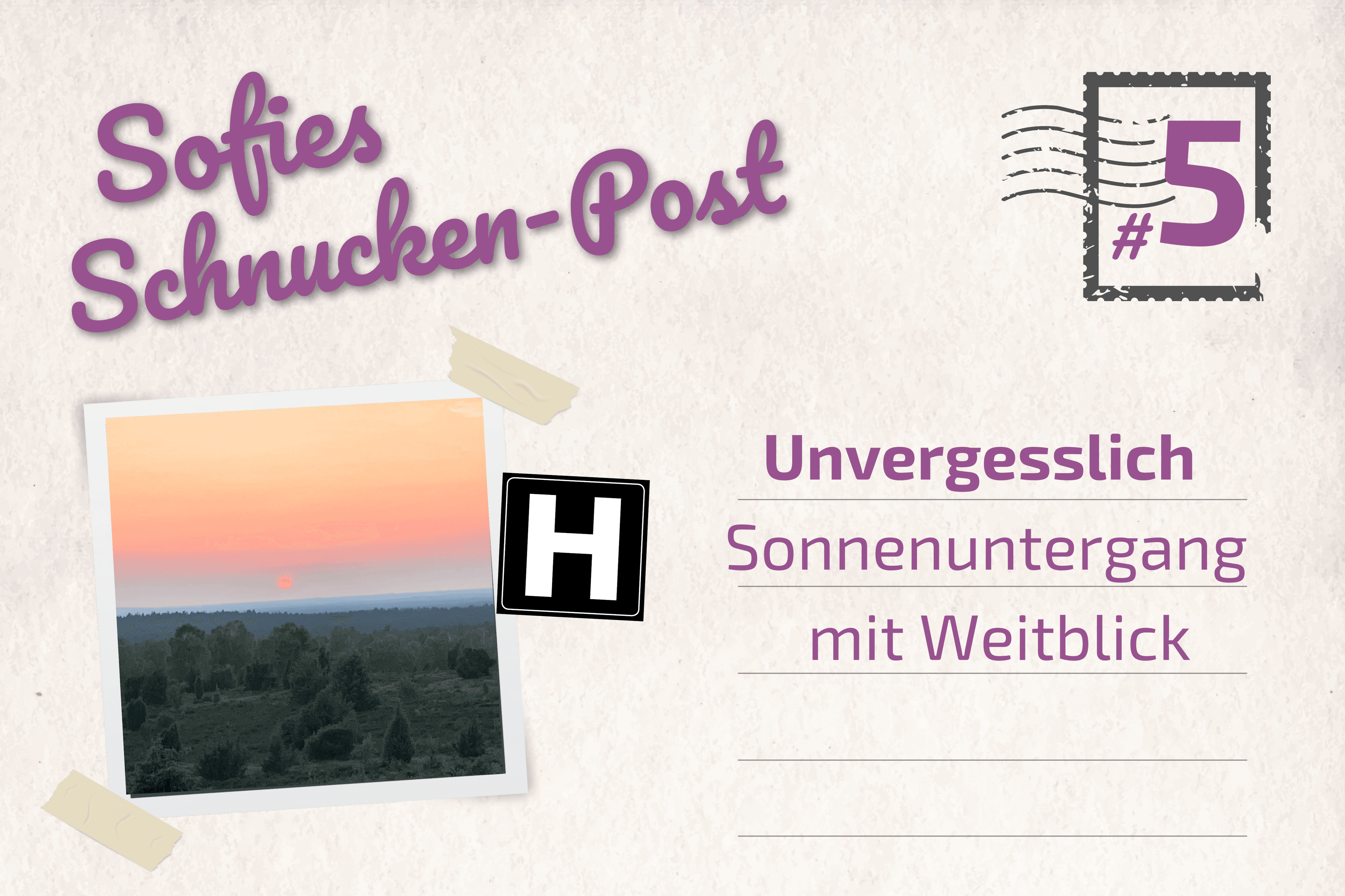Sofies Blog zum Wandern auf dem Heidschnuckenweg