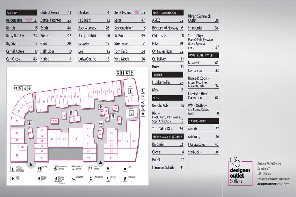 designer;outlet;soltau;shopping;center;marken;billig;einkaufen;shoppen;gant;nike;A7;autobahn;7;direkt an der autobahn;lüneburger;heide