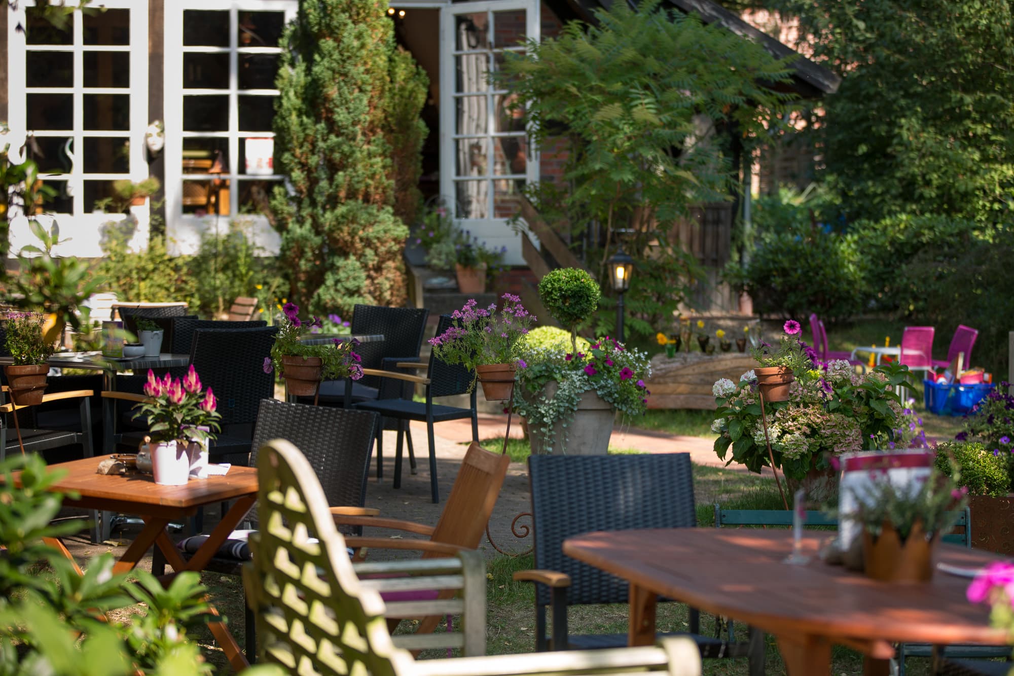 Teestube Undeloh Terrasse