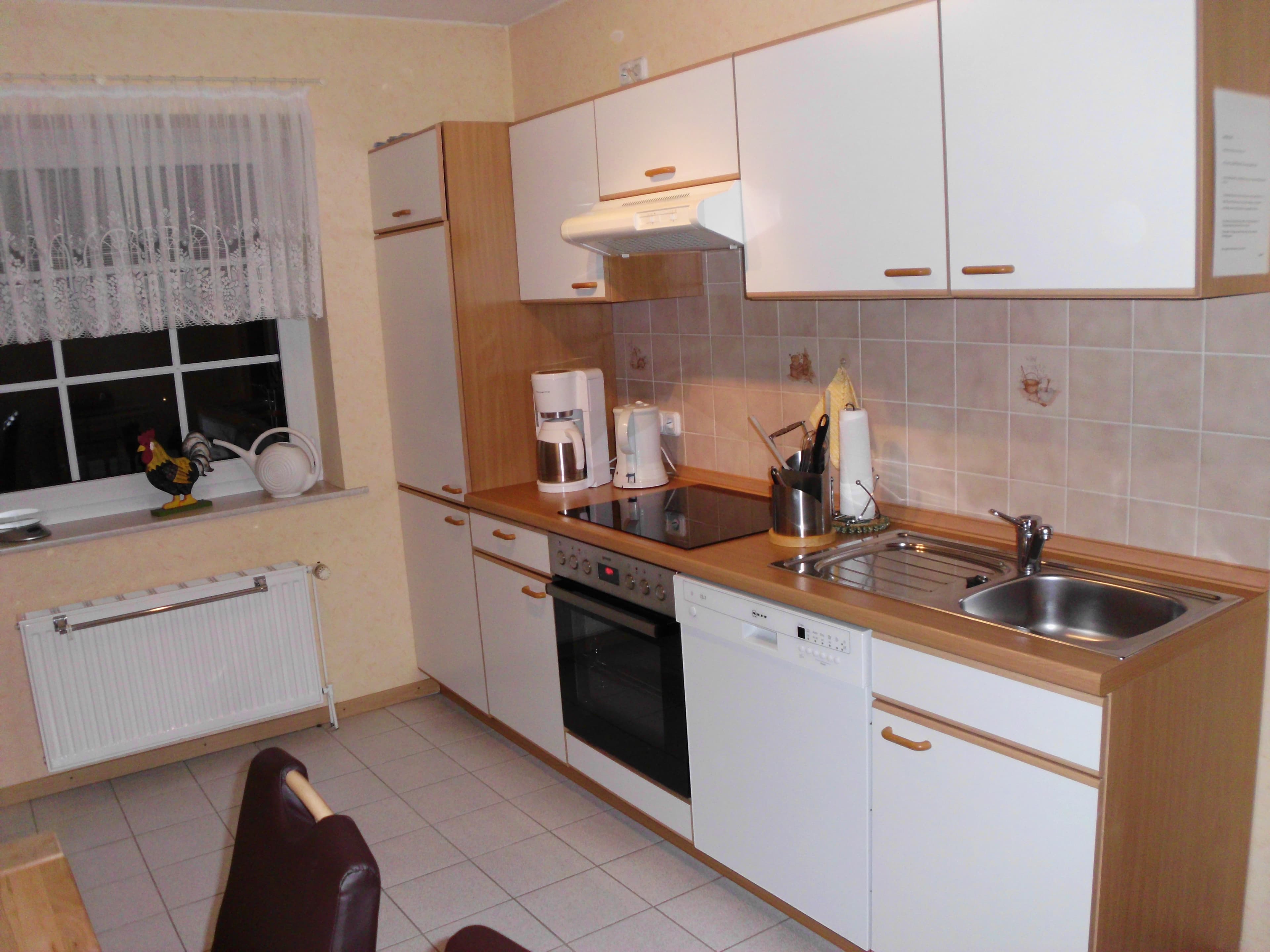 Küche in der Ferienwohnung Mehrtens in Bispingen