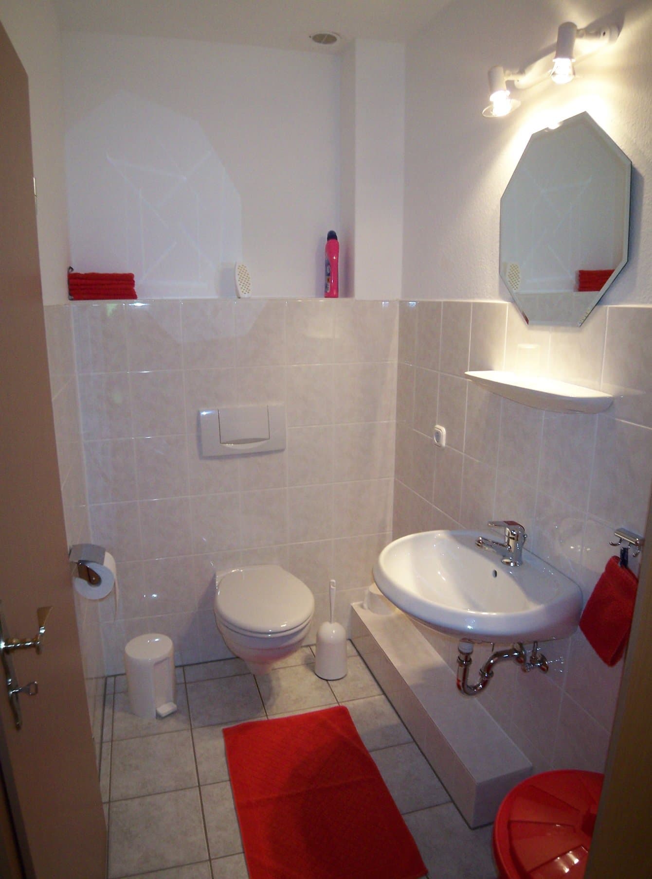 Badezimmer in der Ferienwohnung Mehrtens in Bispingen