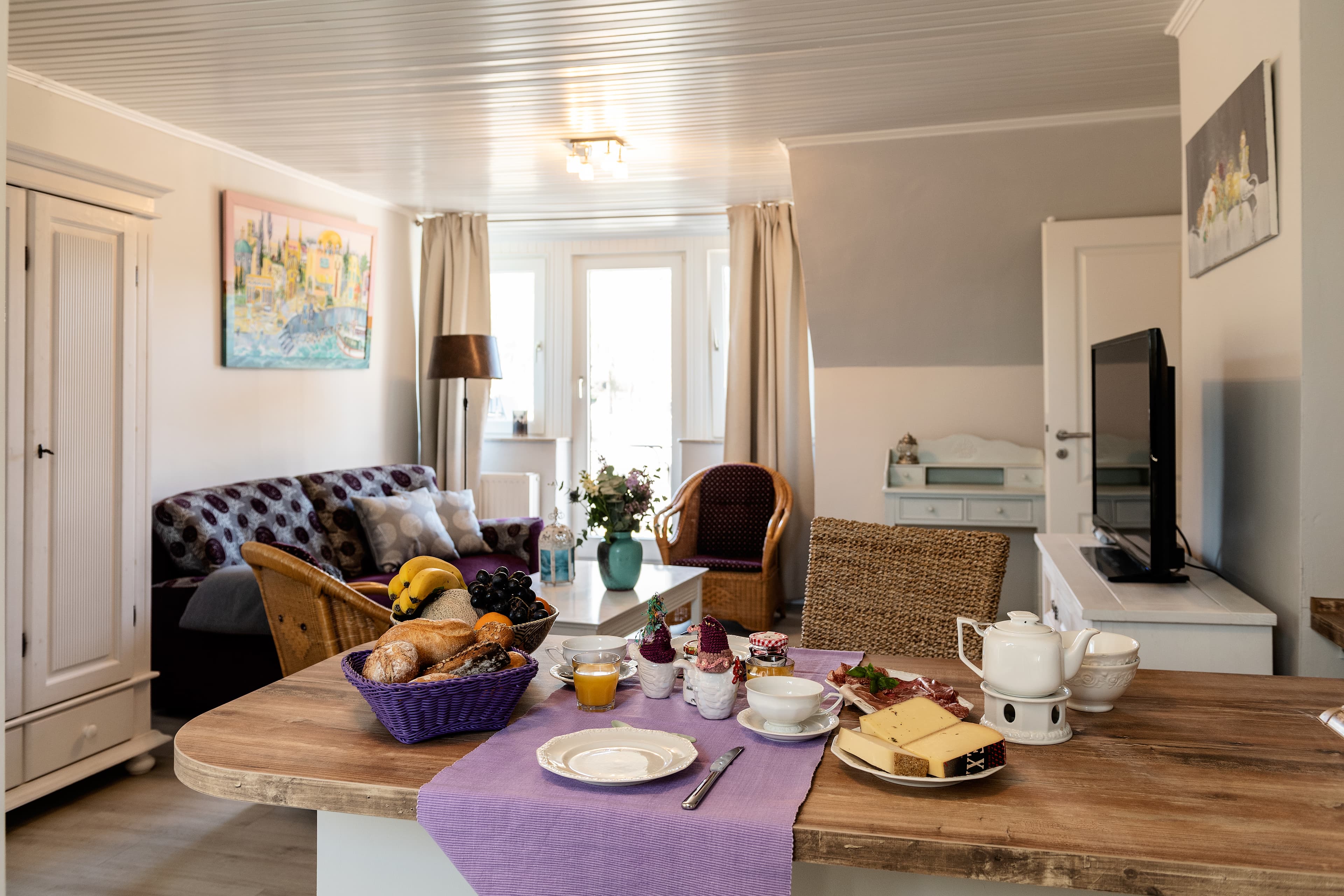 Wohnbereich in dem Landhaus Calluna in Undeloh