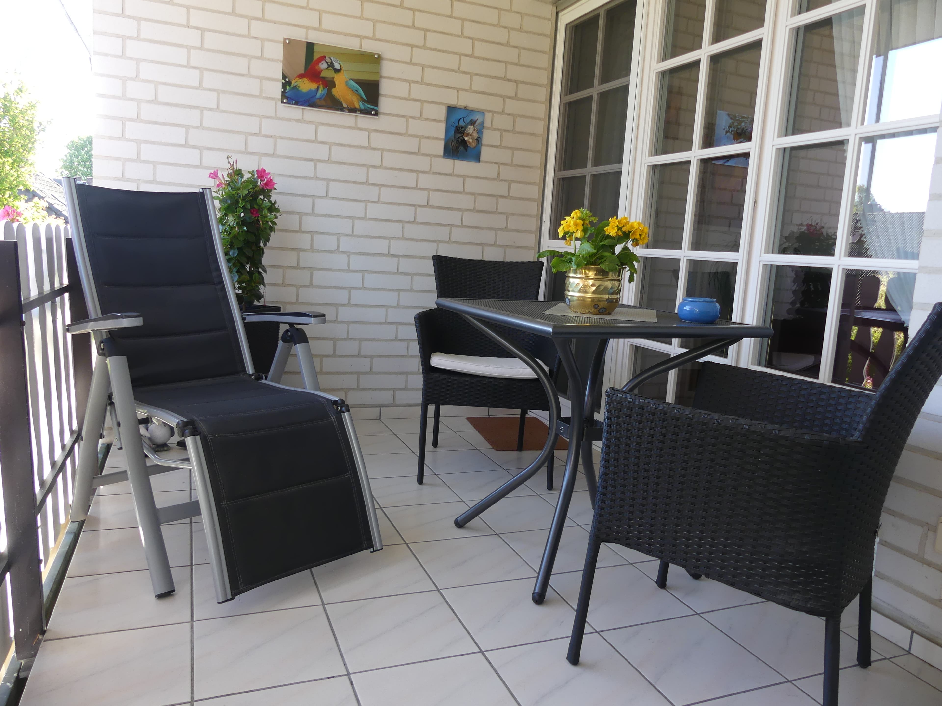 Loggia der Ferienwohnung Landhaus Gartenstraße in Bispingen