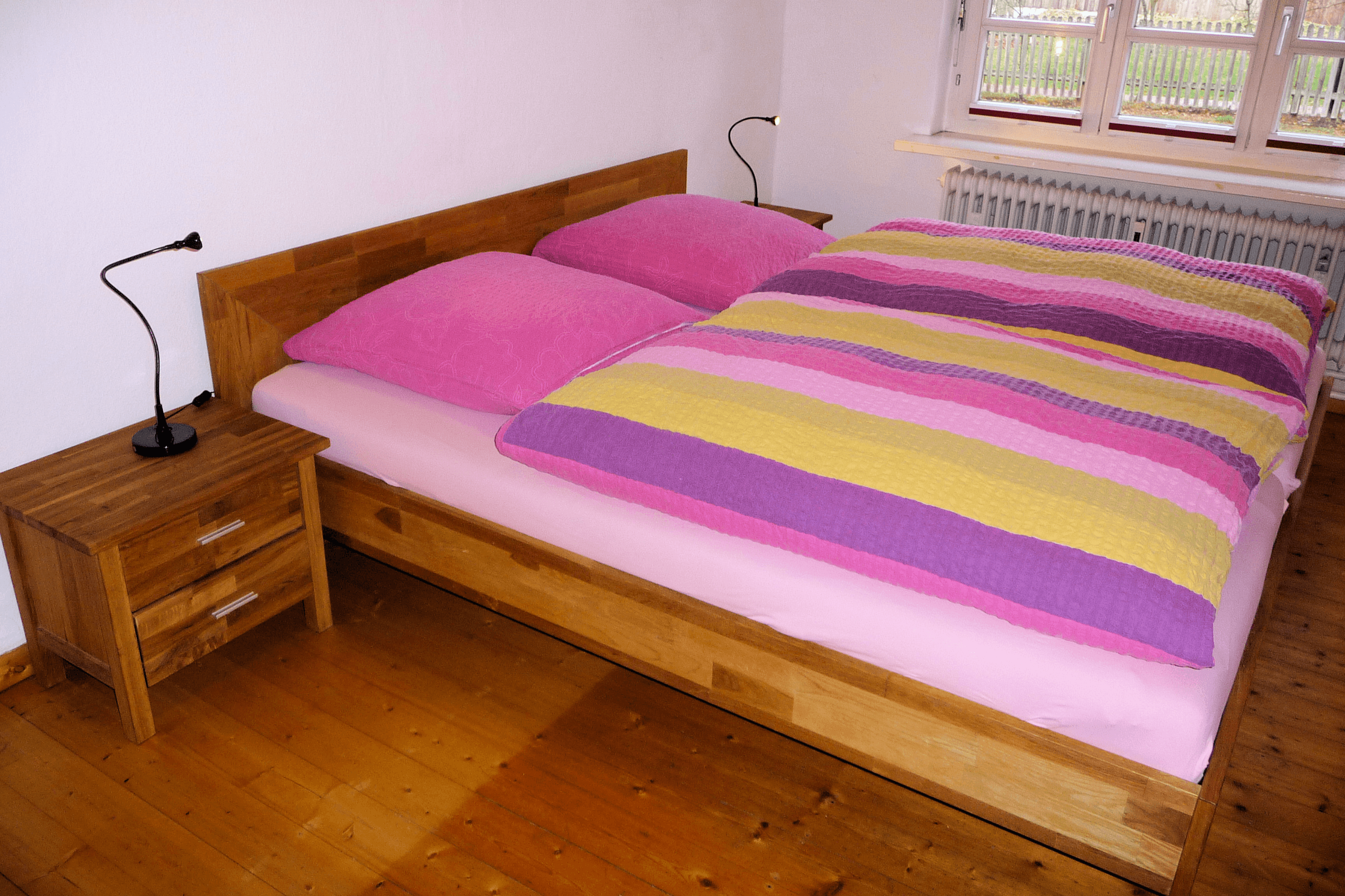 Schlafzimmer in der Ferienwohnung 2 auf dem Schröderhof Unterlüß