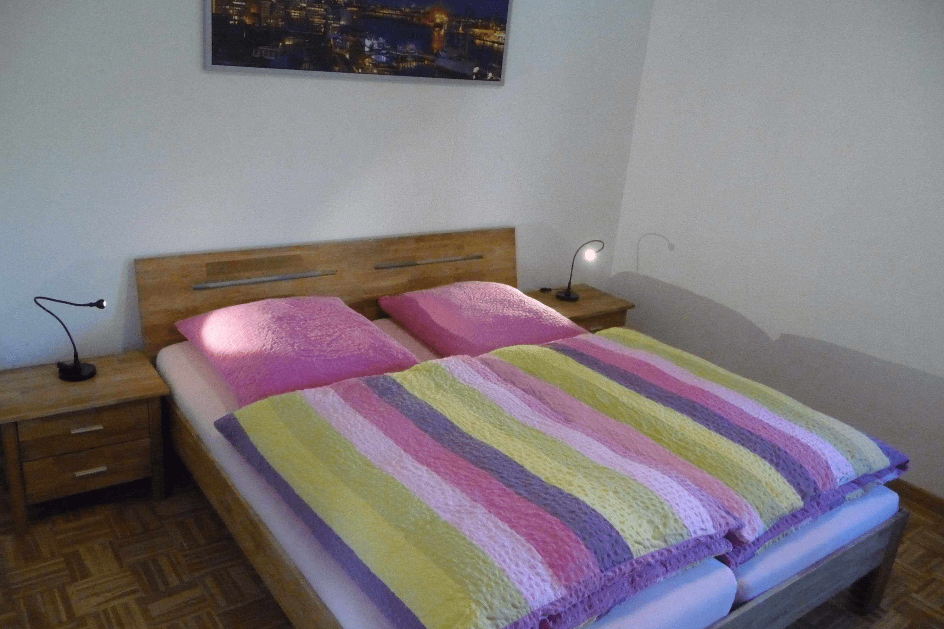 Schlafzimmer in der Ferienwohnung 4 auf dem Schröderhof Unterlüß