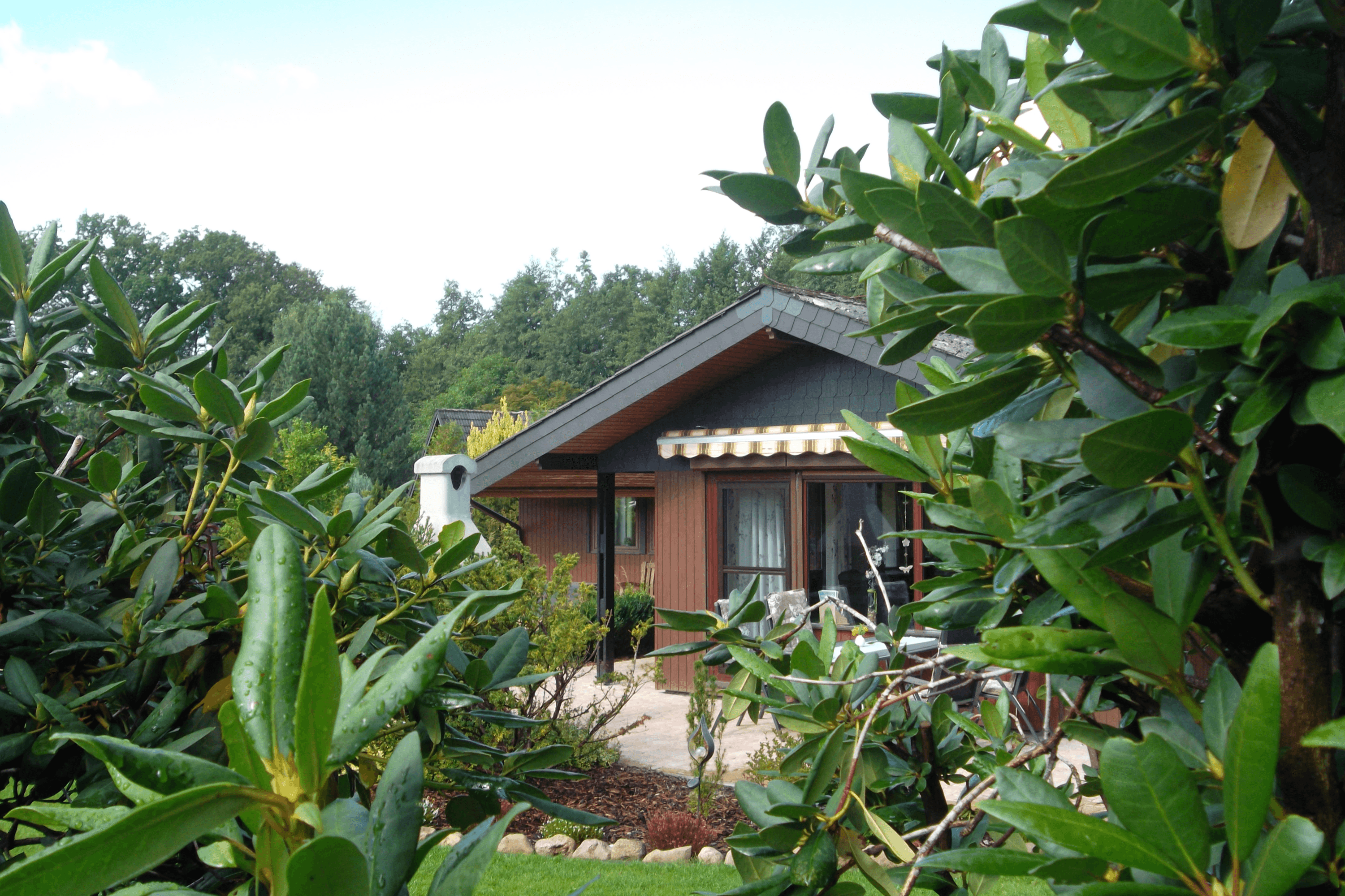 Terrasse am Ferienhaus Heimelig Müden Örtze