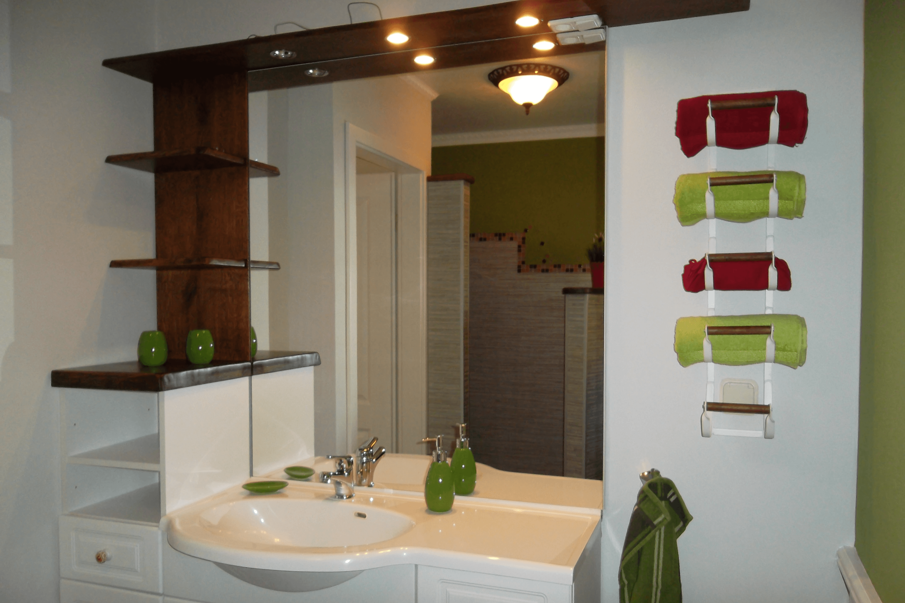 Badezimmer in dem Ferienhaus Heimelig Müden Örtze