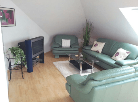 Wohnzimmer in der Ferienwohnung am Bollweg in Westergellersen