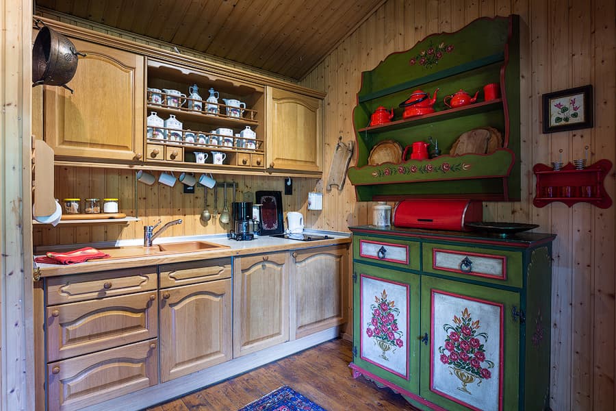 Küche Ferienhaus Jagdhütte zum Heidebach Müden Örtze