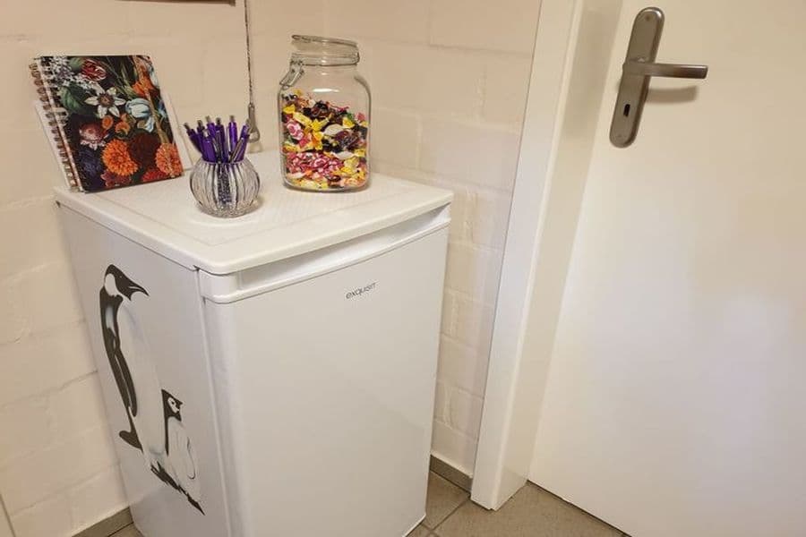 Gästekühlschrank des Apartment Heideland in Buchholz