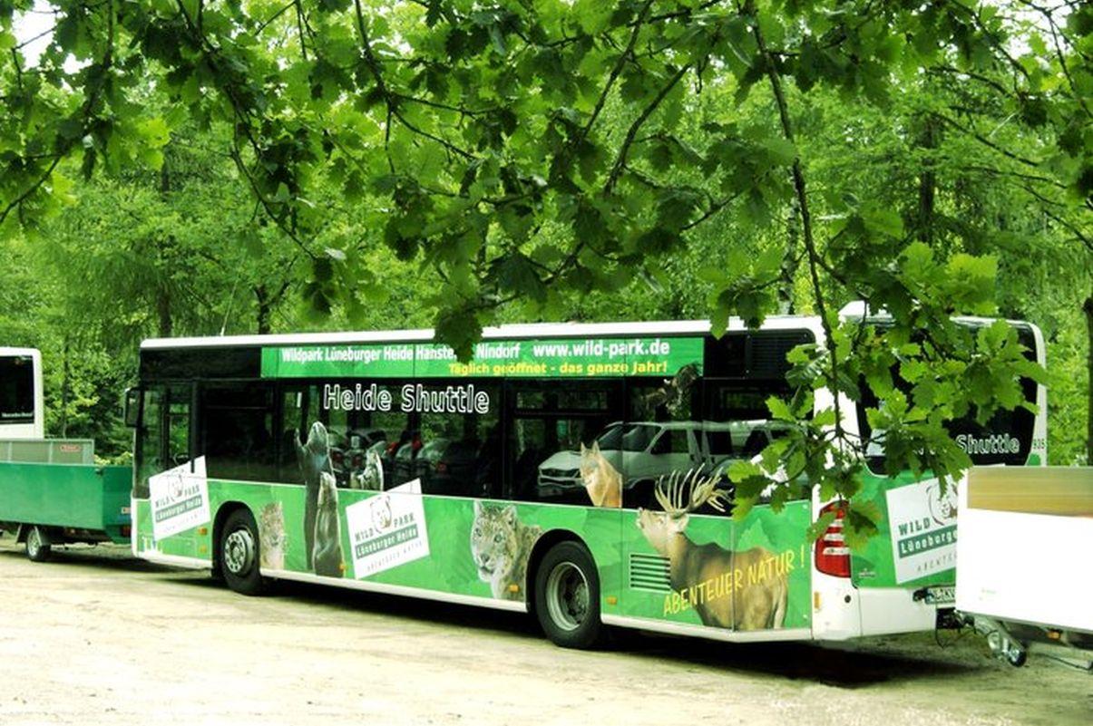 Heide-Shuttle - kostenloser Bus mit Fahrradanhänger