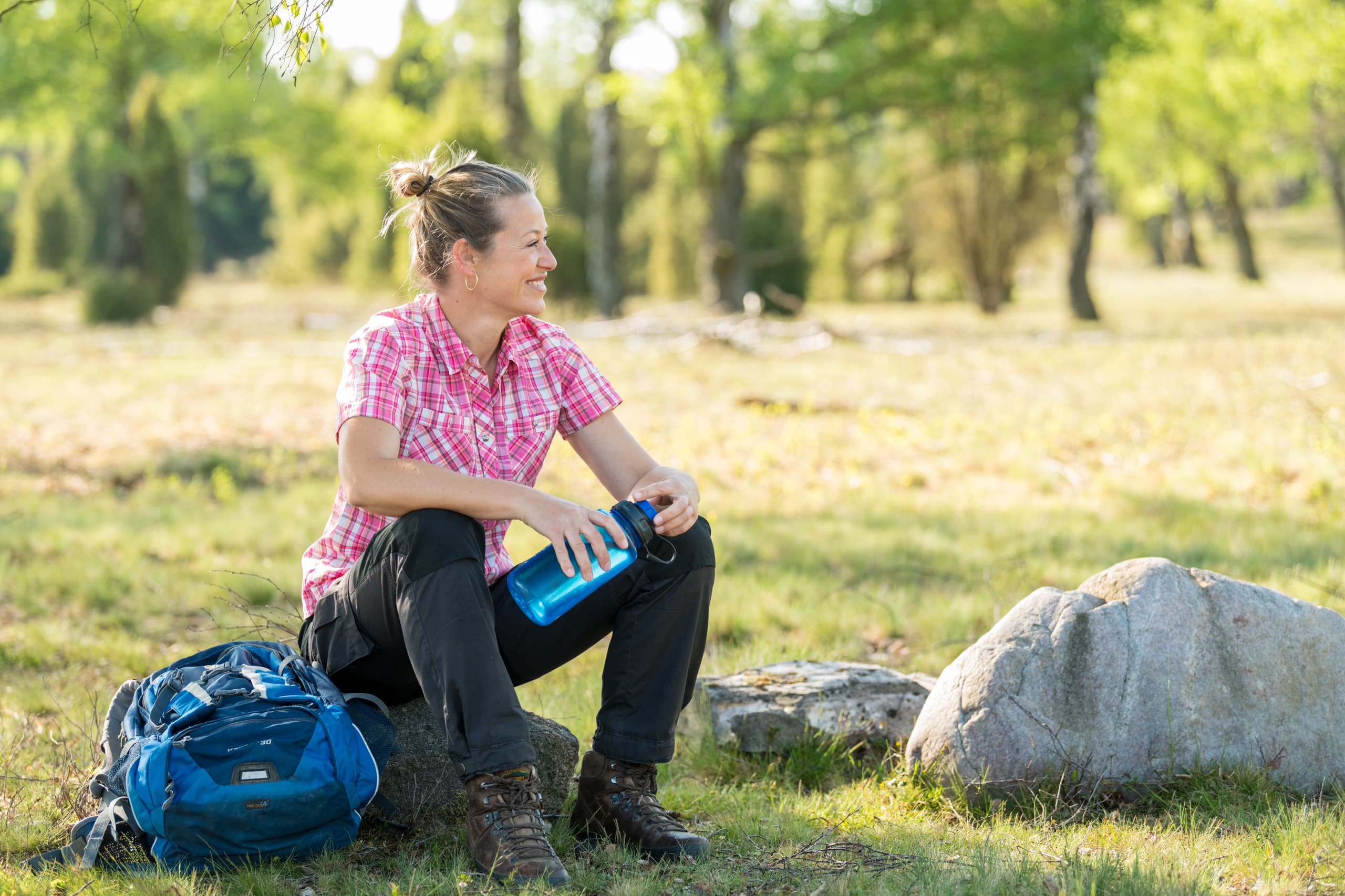In der Oberoher Heide bei Müden (Örtze) auf dem Heidschnuckenweg wandern