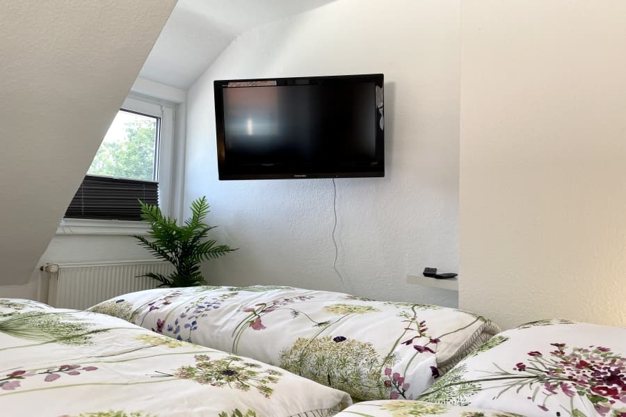 Schlafzimmer in dem Appartement "Schnuckeliges Nest" in Müden