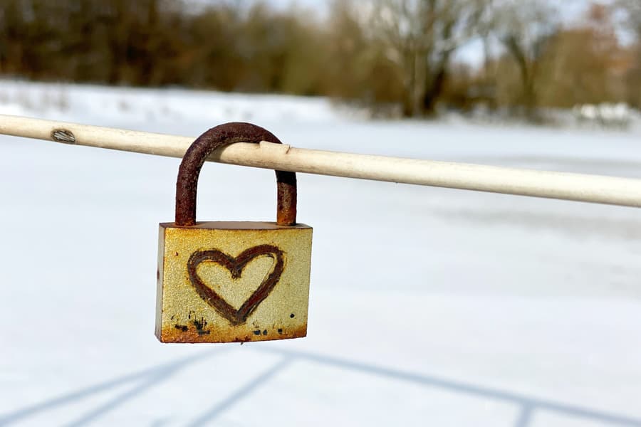 Örtzepark "Liebesbrücke" Winter Hermannsburg