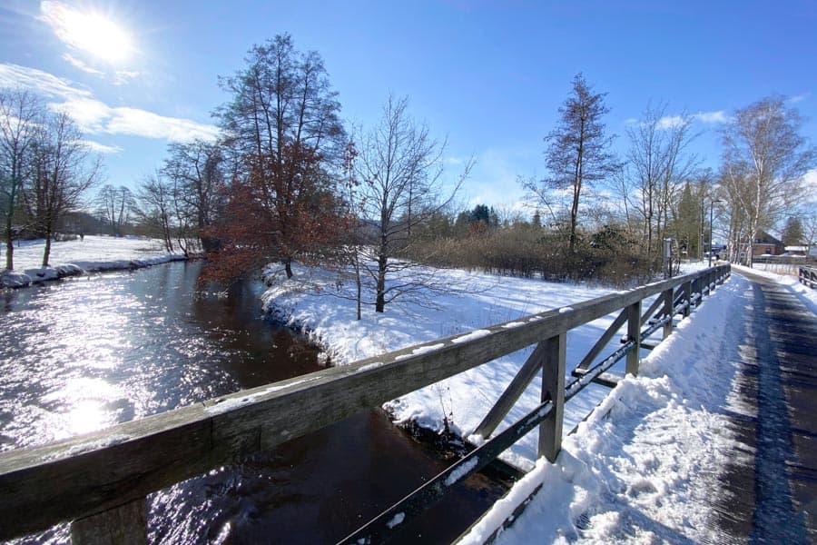 Örtzepark in Hermannsburg im Winter