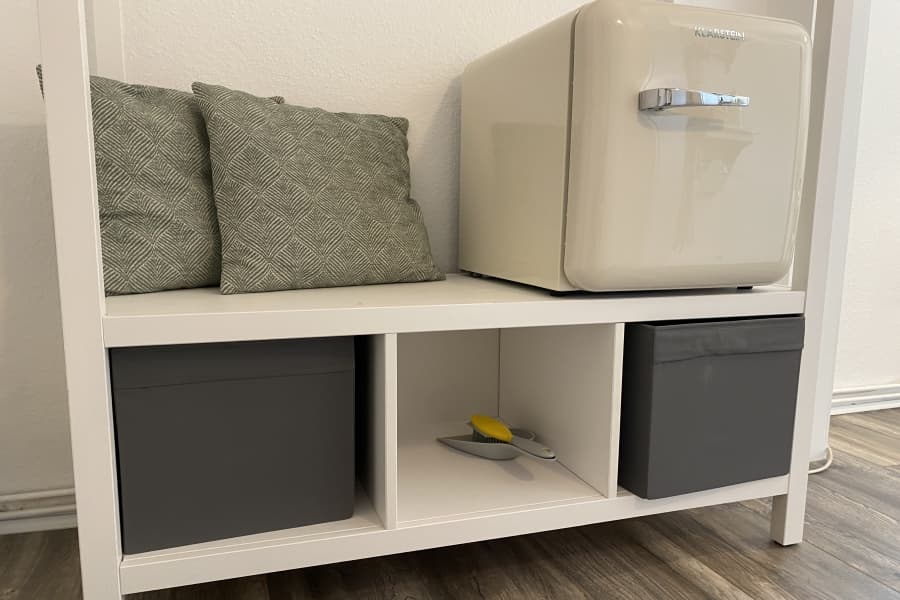 Kühlschrank in dem Appartement "Schnuckeliges Nest" in Müden