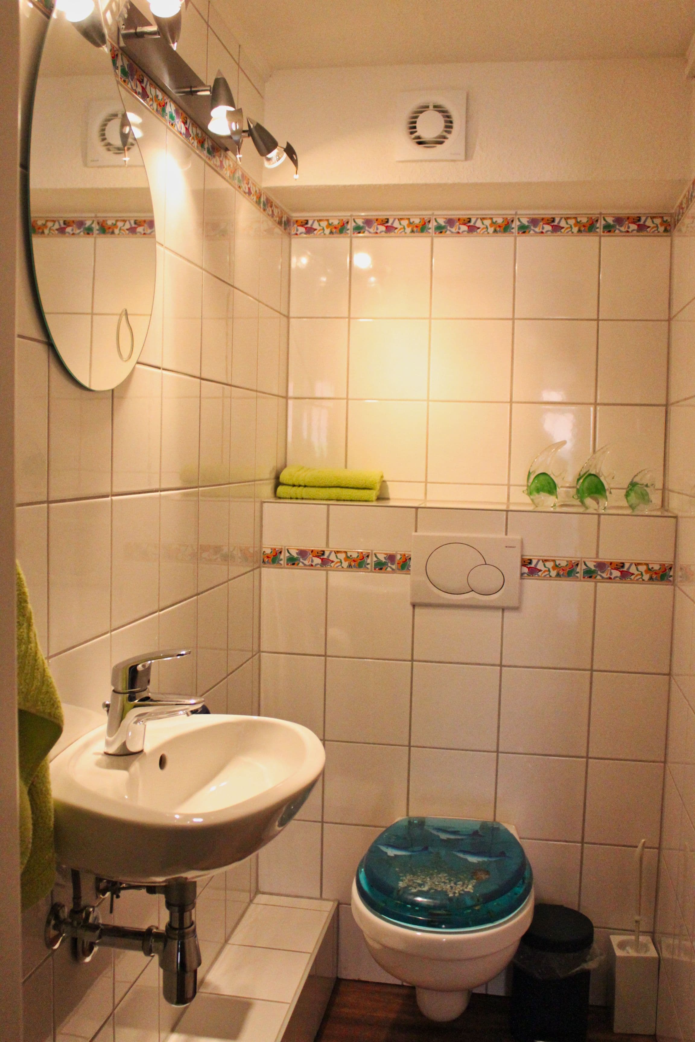 Toilette in dem Heidezauber Apartment in Undeloh