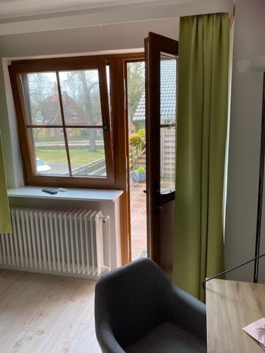 Ausblick aus einem Zimmner auf dem Hillmers Hoff in Undeloh